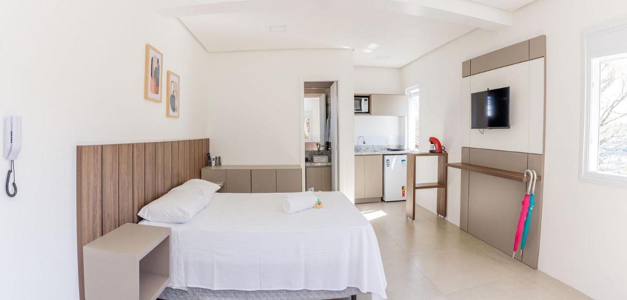 Locar-In Gramado Flat Centro A 600 M Da Rua Coberta Appartement Buitenkant foto